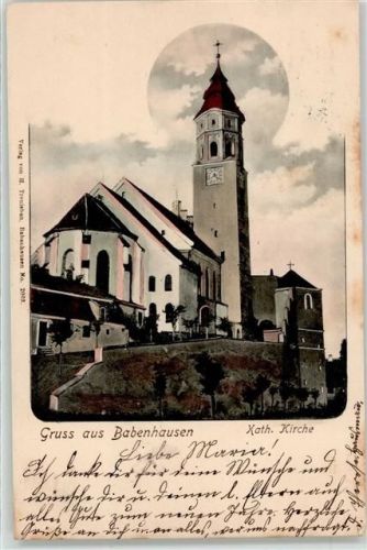 Babenhausen 1903 Kath. Kirche