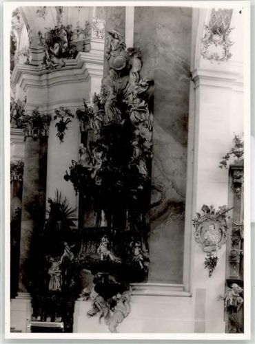 Ottobeuren Ort handschriftlich Basilika Innenansicht