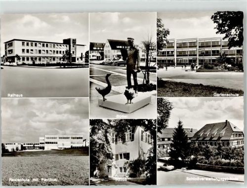 Wendlingen Rathaus Gartenschule Schule Schloss Schlossverwaltungsgebäude Büttel