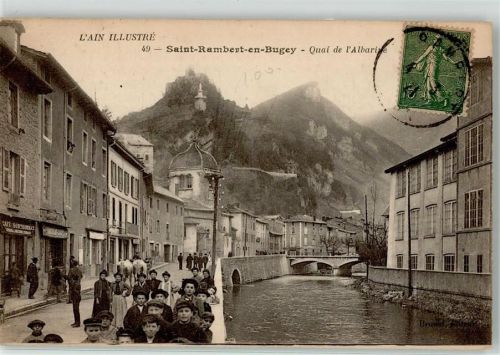 Saint-Rambert-en-Bugey 1921 Cafe Quai de l´Albarine