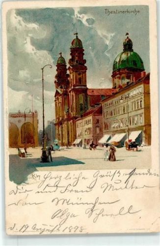 München 1898 Theatinerkirche