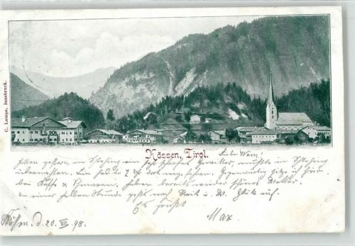 Kössen 1898 Kirche