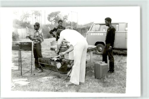 Abuja Siemens Einweihungsfeier neues Kraftwaerk lokale Politiker Siemensmitarbeiter 1964 Ughelli Power Plant