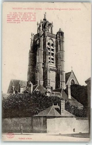 Nogent-sur-Seine 1920 Kirche Saint-laurent