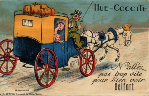Belfort Belfort (Elsass) Leporello, Kutsche I-II (fleckig VS/RS)