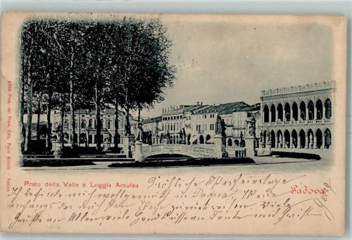 35100 Padova 1902 - Prato della Valle e Loggia Amulea
