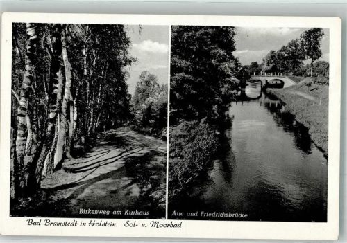 Bad Bramstedt Birkenweg am Kurhaus Aue und Friedrichsbrücke