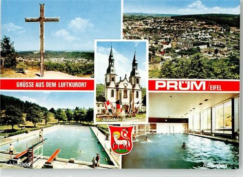 Prüm Kreuz Schwimmbad Waldbad Salvator Basilika