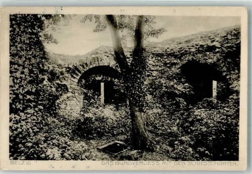 Belzig 1916 Burg Verlies mit Schiessscharten Feldpost WK I