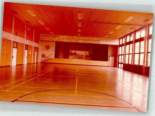 Maierhöfen Iberg-Halle Saal mit Bühne Foto Original aus Archiv eines Ansichtskartenverlags Ort handschriftlich