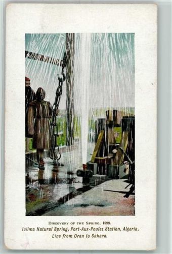 Oran Spring 1899 Port Aux Poules Station Line Bahnhof Wasser Kette