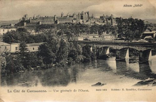 Carcassonne Carcassonne (Frankreich) Leporello II (Stauchungen, Ecken abgestossen)