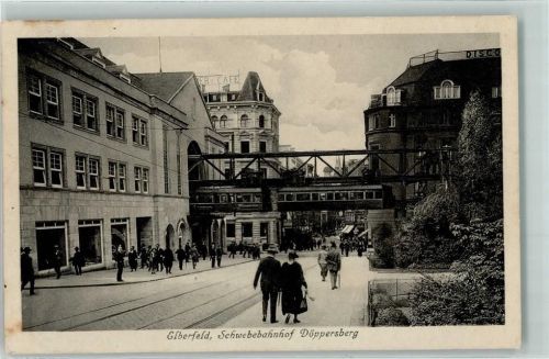 Elberfeld Cafe Disco Schwebebahnhof Döppersberg Polizist Uniform Pickelhaube Bahnpost Köln Zug 512