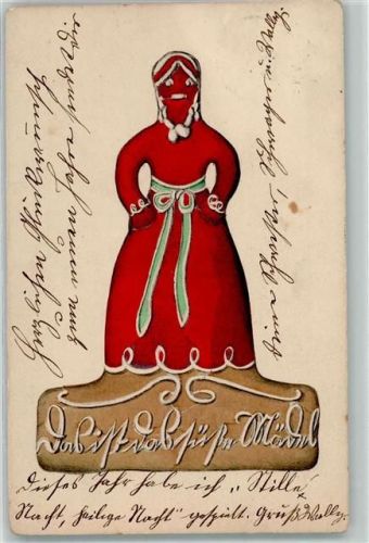 1906 Verlag Odemar Nr. 1242 Lebkuchen-Mädel AK