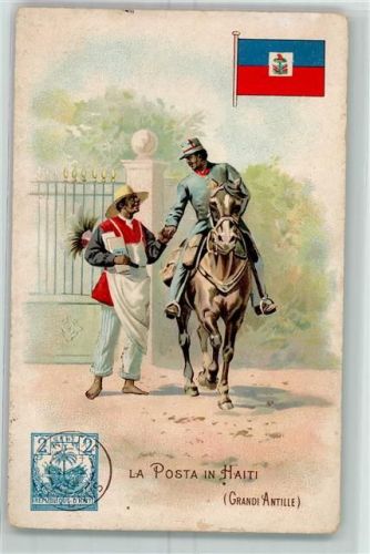 Port-au-Prince Postbote zu Pferd
