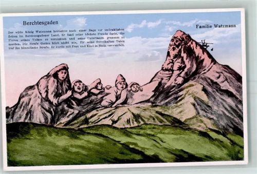 Berchtesgaden Sagen Familie Watzmann AK
