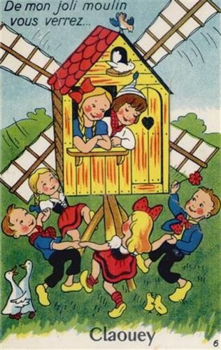 Claouey Claouey (Frankreich) Leporello, Windmühle II (minimaler Einriss)