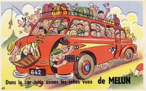 Melun Melun (Frankreich) Leporello I-II