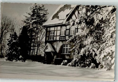 Birkelbach Winter Landfrauenschule Ort handschriftlich Foto Original aus Archiv eines Ansichtskartenverlages