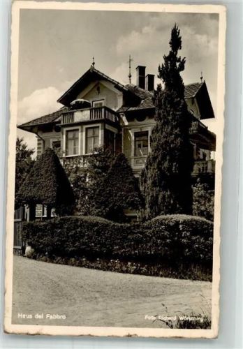 Bernried 1939 Pension Haus del Fabbro Foto AK