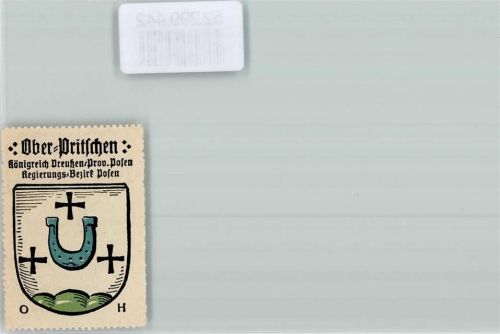 Ober Pritschen Kaffee Hag Wappen Silber Grün Schwarz Hufeisen Kreuz
