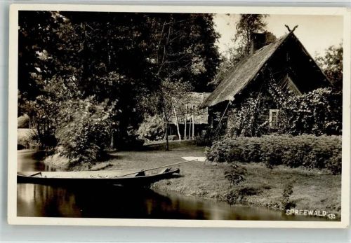Lübbenau 1938 Gasthaus Wotschofska Spreewald