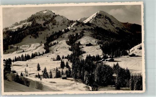 Unterjoch Wintersportplatz Spießer Ornach 1669 m Deutsche Alpenstraße Winter Schnee