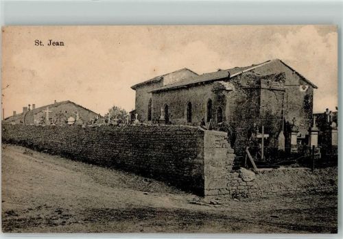 Saint-Jean Kriegsschauplatz Kreuz Mauer