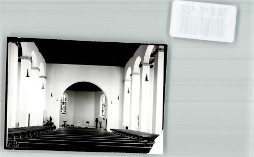 Görwihl Kirche innen Ort handschriftlich Foto Original aus Archiv eines Ansichtskartenverlages