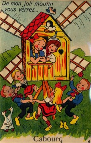 Cabourg Cabourg (Frankreich) Leporello, Windmühle II- (Stauchungen, minimaler Einriss)