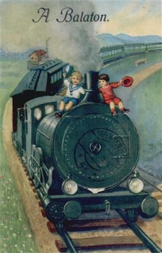 Balaton Balaton (Ungarn) Leporello Eisenbahn I-II