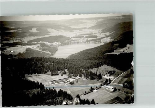 79868 W7828 Falkau FOTO KEINE AK Fliegeraufnahme der Fachklinik Schuppenhörnle mit Titisee Foto Original aus Archiv eines Ansichtskartenverlages Ort handschriftlich Farbstriche im Bild