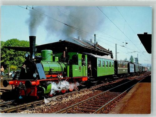 79576 W7858 Haltingen Foto AK Dampflokomotive Nr. 30 Borsig Eisenbahn Basel-Haltingen-Kandern Fotograf Reinhold Jungels