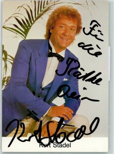 Kurt Stadel Autogramm origin. Unterschrift