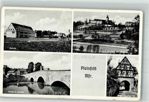 Pleinfeld Schule Spalter Tor Rezatbrücke Schloss Sandsee Fotograf Schießl Notopfermarke