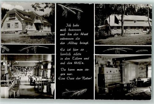 Blasiwald Pension Haus Streck Gasthaus Eisenbreche Peter Streck