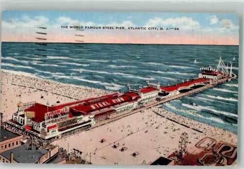 Atlantic City 1941 Steel Pier Schwimmbad