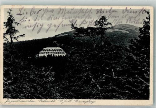 Hain Riesengebirge 1937 Hotel Jugendkammhaus Rübezahl