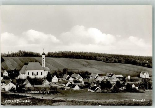 Violau Panorama des Ortes mit der Wallfahrtskirche St Michael