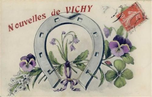 Vichy Vichy (Frankreich) Leporello II (kleine Einrisse, fleckig RS)