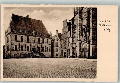 Osnabrück 1937 Rathaus- Platz