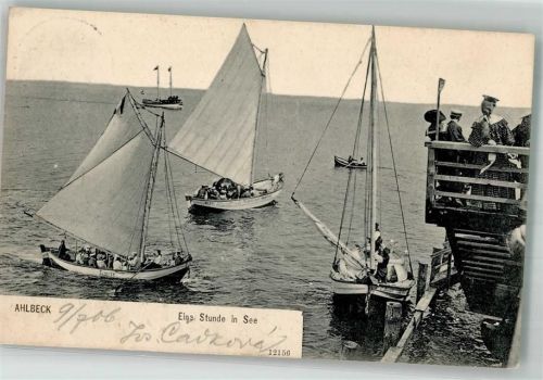 Ahlbeck 1909 Segelboot