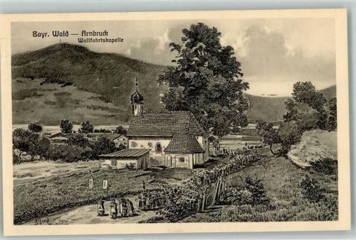 Arnbruck Wallfahrtskapelle Bayr. Wald Prozession sign Alfred Pernat