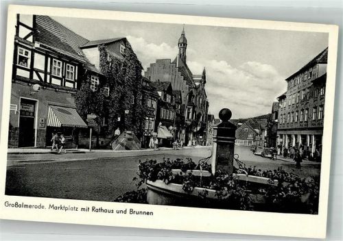 Großalmerode Marktplatz Rathaus Brunnen