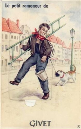Givet Givet (Frankreich) Leporello II (fleckig VS/RS, (kleiner Einriss, Stauchungen)