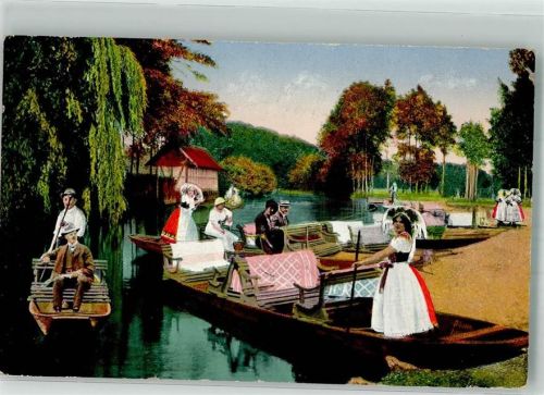 Lübbenau Spreewald Abfahrtsstelle in Lübbenau Gasthausstempel