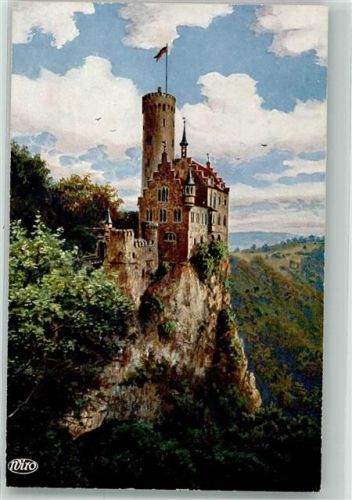 Lichtenstein Schlosss Lichtenstein Künstler Karte Nr. 2861 A