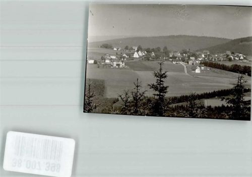 Langewiese Panorama des Ortes Foto Original aus Archiv eines Ansichtskartenverlags Ort handschriftlich