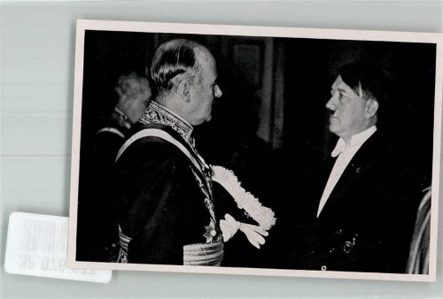 Sammelbild Der Führer beim Neujahrs-Diplomatenempfang mit dem französischen Botschafter Sammelwerk Nr. 15 Adolf Hitler Nr. 68 Gruppe 64