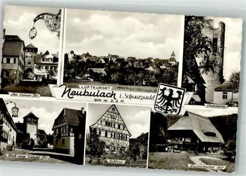 Neubulach Calwer Tor Schloss Jodokuskirche Diebsturm Lauterbacher Hof